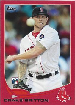 2013 Topps Update - Red #US144 Drake Britton Front