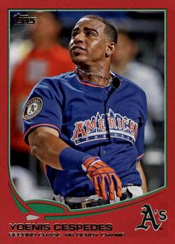 2013 Topps Update - Red #US202 Yoenis Cespedes Front