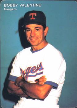 1992 Mother's Cookies Texas Rangers #1 Bobby Valentine Front