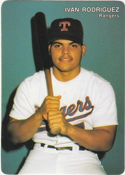 1992 Mother's Cookies Texas Rangers #5 Ivan Rodriguez Front
