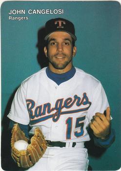 1992 Mother's Cookies Texas Rangers #27 John Cangelosi Front