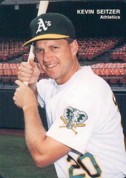 1993 Mother's Cookies Oakland Athletics #21 Kevin Seitzer Front