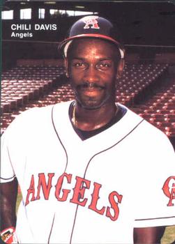 1993 Mother's Cookies California Angels #6 Chili Davis Front