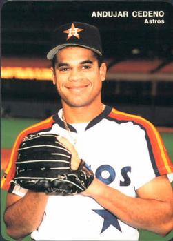 1993 Mother's Cookies Houston Astros #10 Andujar Cedeno Front