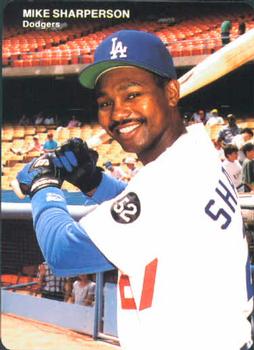 1993 Mother's Cookies Los Angeles Dodgers #14 Mike Sharperson Front