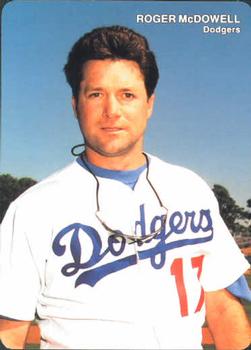 1993 Mother's Cookies Los Angeles Dodgers #25 Roger McDowell Front