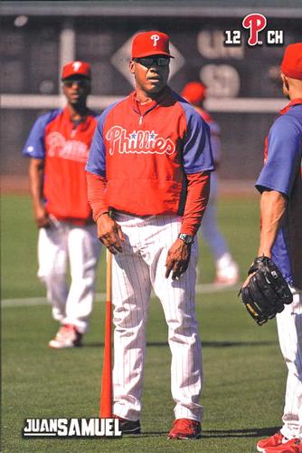 2012 Philadelphia Phillies Photocards 2nd Edition #29 Juan Samuel Front