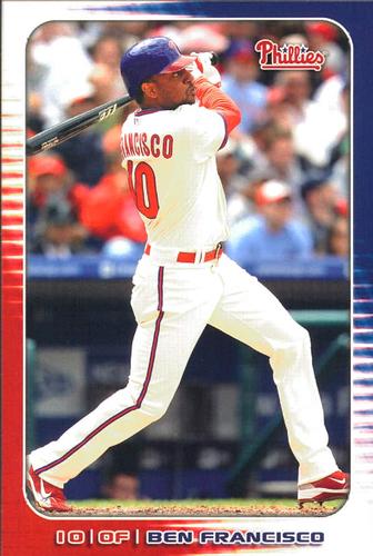 2010 Philadelphia Phillies Photocards 2nd Edition #11 Ben Francisco Front