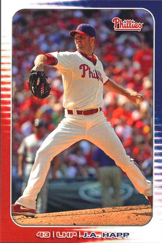 2010 Philadelphia Phillies Photocards 2nd Edition #15 J.A. Happ Front