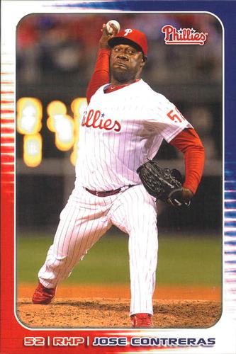 2010 Philadelphia Phillies Photocards 2nd Edition #7 Jose Contreras Front