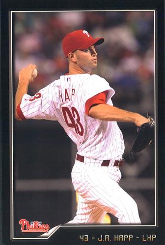 2009 Philadelphia Phillies Photocards #13 J.A. Happ Front