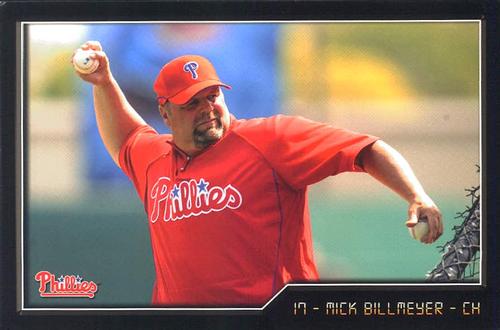 2009 Philadelphia Phillies Photocards #1 Mick Billmeyer Front