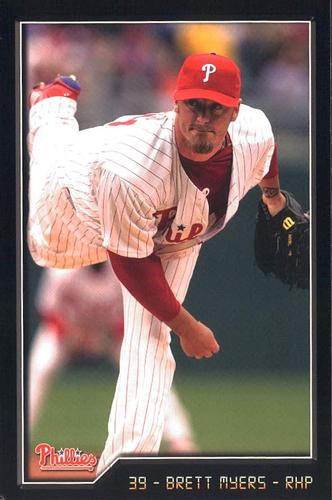 2009 Philadelphia Phillies Photocards #23 Brett Myers Front