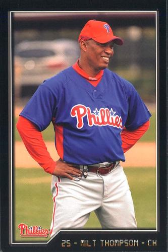 2009 Philadelphia Phillies Photocards #31 Milt Thompson Front