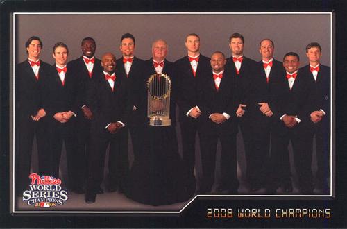 2009 Philadelphia Phillies Photocards #35 2008 World Champions Front