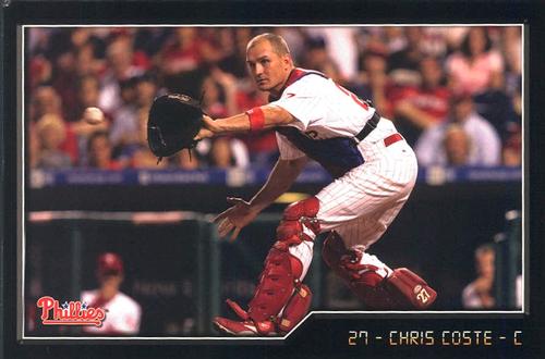 2009 Philadelphia Phillies Photocards #5 Chris Coste Front