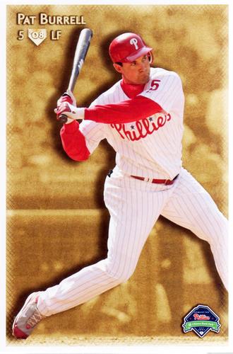 2008 Philadelphia Phillies Photocards #NNO Pat Burrell Front