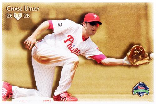 2008 Philadelphia Phillies Photocards #NNO Chase Utley Front