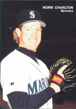 1993 Mother's Cookies Seattle Mariners #10 Norm Charlton Front