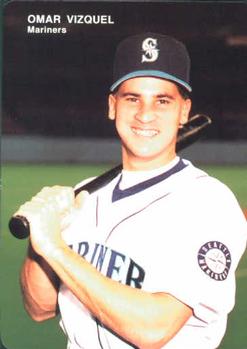 1993 Mother's Cookies Seattle Mariners #14 Omar Vizquel Front