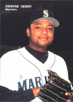 1993 Mother's Cookies Seattle Mariners #8 Dwayne Henry Front