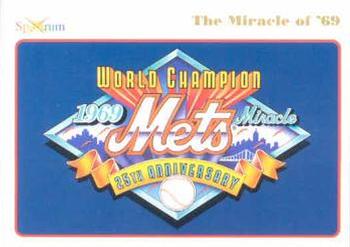1994 Spectrum The Miracle of '69 #1 Commemorative Card Front