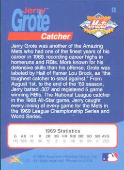 1994 Spectrum The Miracle of '69 #8 Jerry Grote Back