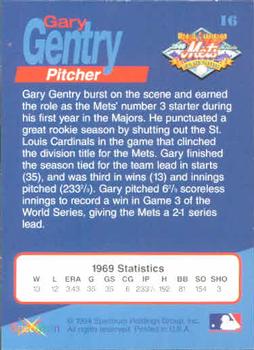 1994 Spectrum The Miracle of '69 #16 Gary Gentry Back