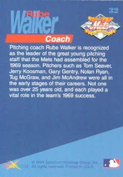 1994 Spectrum The Miracle of '69 #32 Rube Walker Back