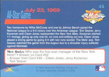 1994 Spectrum The Miracle of '69 #45 All-Star Game Back