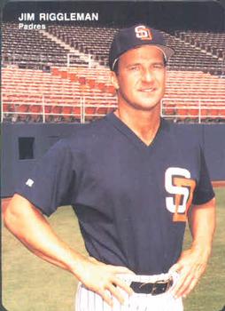 1993 Mother's Cookies San Diego Padres #1 Jim Riggleman Front