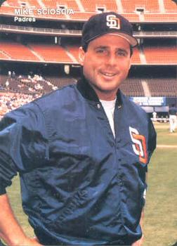 1993 Mother's Cookies San Diego Padres #23 Mike Scioscia Front
