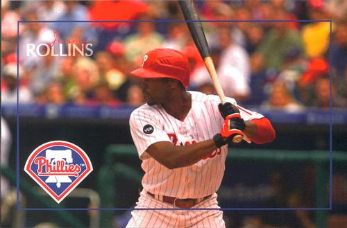 2008 Baseball Pixels Philadelphia Phillies Postcards #6 Jimmy Rollins Front