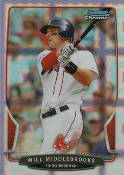 2013 Bowman Chrome - X-Fractors #91 Will Middlebrooks Front