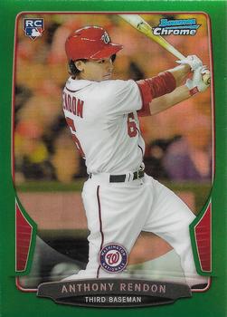 2013 Bowman Chrome - Green Refractors #97 Anthony Rendon Front