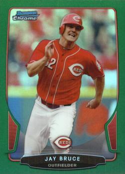 2013 Bowman Chrome - Green Refractors #118 Jay Bruce Front