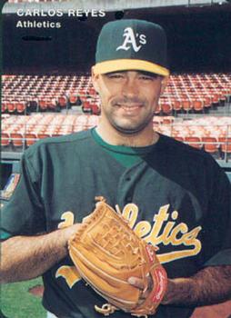 1994 Mother's Cookies Oakland Athletics #20 Carlos Reyes Front