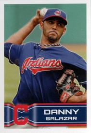 2014 Topps Stickers #61 Danny Salazar Front
