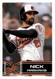 2014 Topps Stickers #3 Nick Markakis Front
