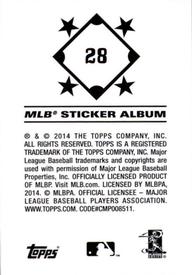 2014 Topps Stickers #28 James Loney Back