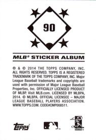 2014 Topps Stickers #90 TC Bear Back