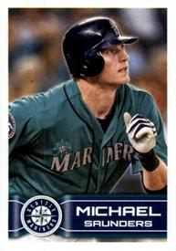 2014 Topps Stickers #118 Michael Saunders Front
