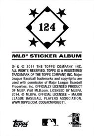 2014 Topps Stickers #124 Justin Smoak Back