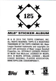 2014 Topps Stickers #125 Taijuan Walker Back