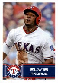 2014 Topps Stickers #132 Elvis Andrus Front