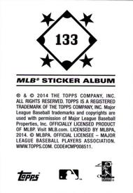 2014 Topps Stickers #133 Derek Holland Back