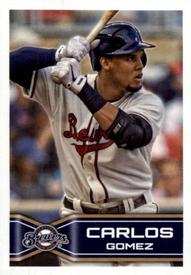 2014 Topps Stickers #233 Carlos Gomez Front