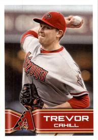 2014 Topps Stickers #261 Trevor Cahill Front