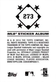 2014 Topps Stickers #273 Dinger Back