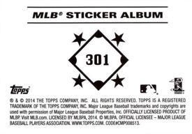 2014 Topps Stickers #301 Red Sox Puzzle Back